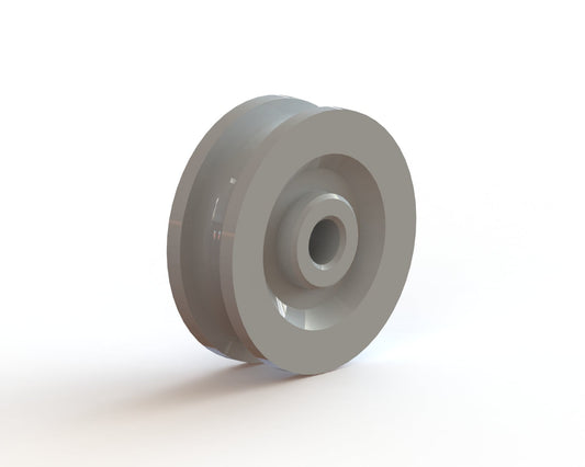 Polymide (PA 6 white) Pulley Type ETT-190P : 20-90kg 140kg - Pulley Ø120mm - Max rope Ø16mm