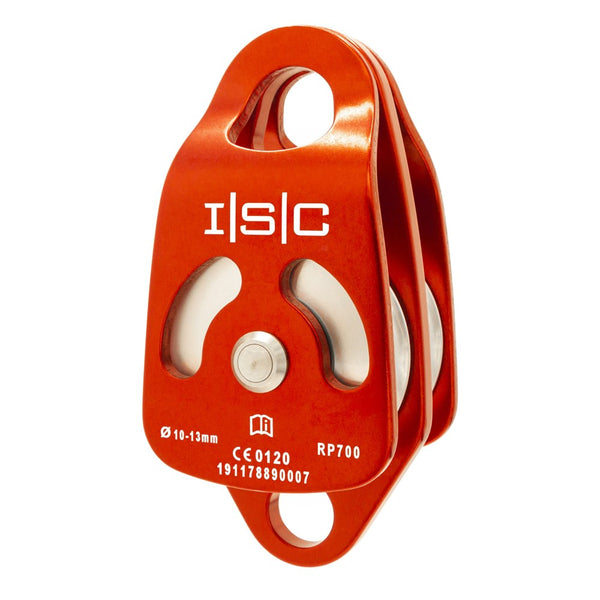ISC Double Rescue Pulley - One Way Locking - MBS 30kN