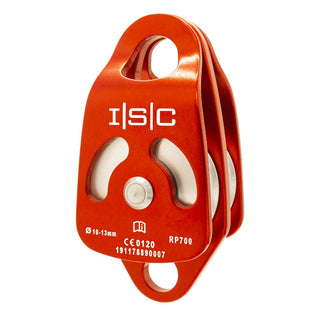  ISC Double Rescue Pulley - One Way Locking - MBS 30kN