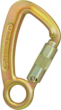  ISC Captive Eye Supersafe (3-way) Steel Karabiner - MBS 50kN - Zinc Plated