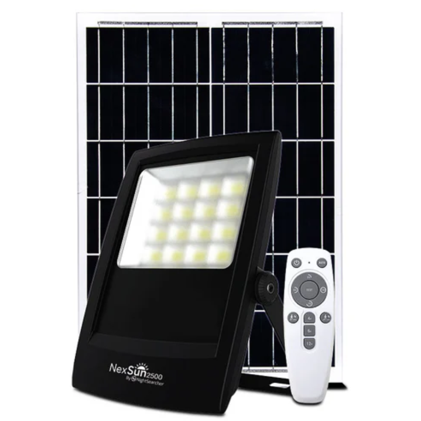 NexSun 2500 – 2500 Lumens – Solar Powered LED Flood Light