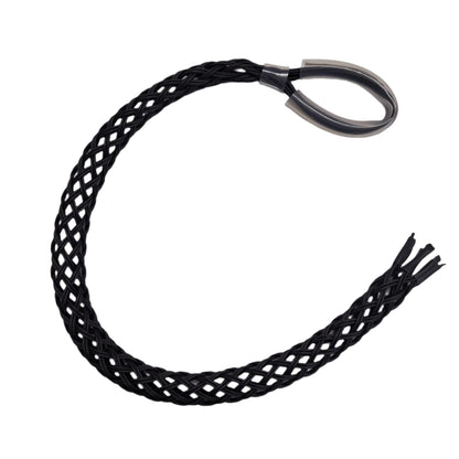 Woven mesh Aramid cable grips - which offer a non-metallic and non conductive alternative to steel cable grips
