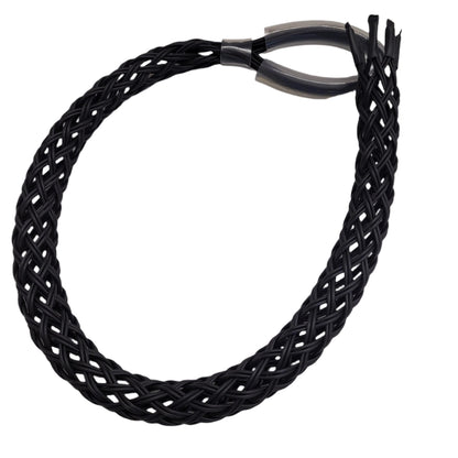 Woven mesh Aramid cable grips - which offer a non-metallic and non conductive alternative to steel cable grips from RiggingUK