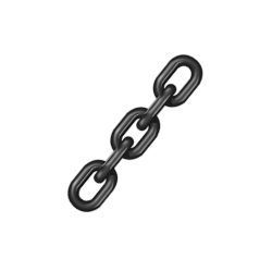  Short Link Chain Commercial Self Colour  (Sold By the Meter)