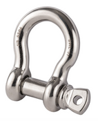 Stainless Steel Load Rated Screw Collar Pin Bow Shackle 3.0t