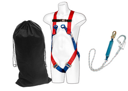 Portwest - Fall Arrest 2 Point Harness Kit - Red with Lanyard & Bag