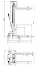 Technical Drawing of Pfaff HV 0516 Manual Drive Stacker with Dimensions Labelled