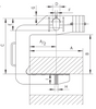 Technical Drawing of Camlok TCK C hook