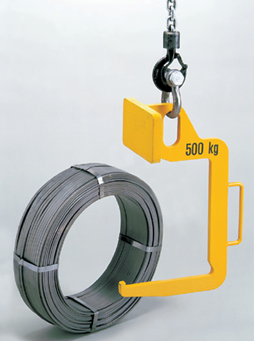 Yellow Camlok TCK Single Arm C-Hook in use