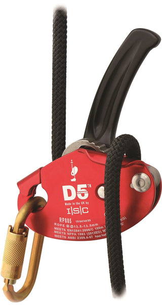  ISC D5 Descender - with Panic Brake - 240kg Rated Load - 12.7mm Dia Rope