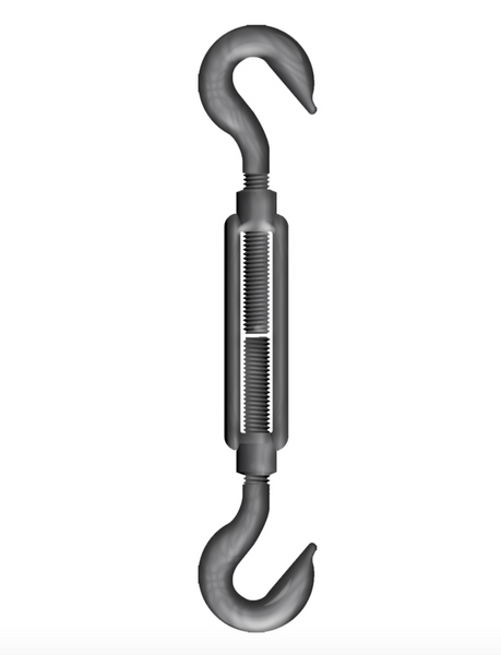 Open Body Mild Steel Straining Screw Hook/Hook 24mm