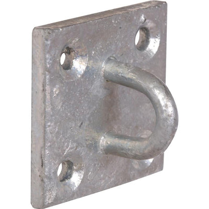 Galvanised Steel Staple Eye Plate 50x50mm