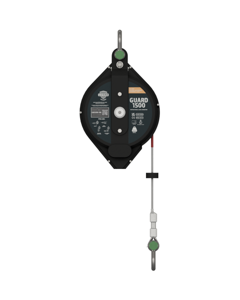 Guard 1500kg SWL Load Arrestor Block - 10m Galvanised Rope 10m