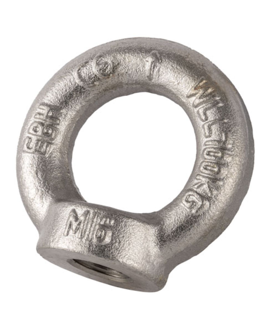 Stainless Steel Load Rated Eyenut - AISI 316 1.8t / 24mm