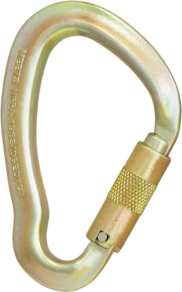 ISC Big Dan Screwgate Steel Karabiner - MBS 50kN - Zinc Plated