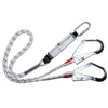 Portwest - Double Kernmantle Rope Lanyard With Shock Absorber. Length 1.8m