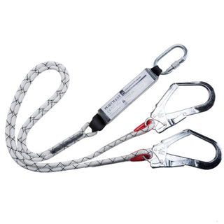  Portwest - Double Kernmantle Rope Lanyard With Shock Absorber. Length 1.8m