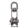 Stainless Steel AISI 316 Single Pulley Block with Swivel Eye