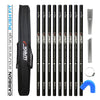 Clamped Carbon Fibre Gutter Vacuum Pole Kit (51mm Diameter) 20ft-40ft Kits