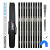 Clamped Carbon Fibre Gutter Vacuum Pole Kit (51mm Diameter) 20ft-40ft Kits