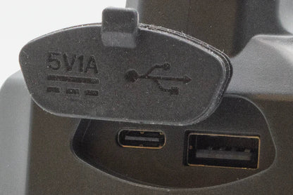 Cobra X rechargeable work light/searchlight charging port