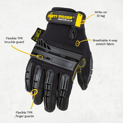  Dirty Rigger Protector 5.0 SF Heavy Duty Gloves (Full Fingered)