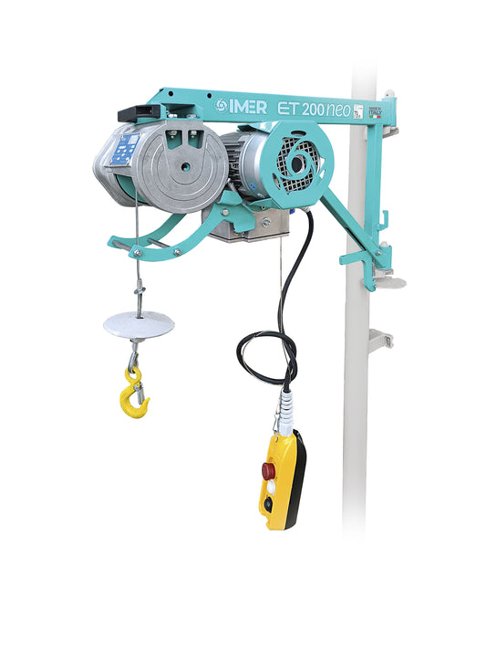 IMER ET 200 NEO Scaffold Hoist Complete Kit with Attachment Pole 200kg - 110v