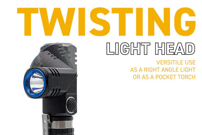 NightSearcher Explorer Twister rechargeable torch