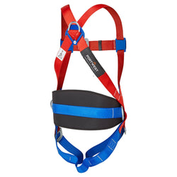 Portwest - 2 Point Comfort Safety Harness - Red with a sliding dorsal D-Ring