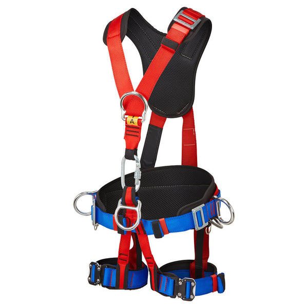 FP19RER Portwest - 4 Point Comfort Plus Harness Red - Front View - from RiggingUK