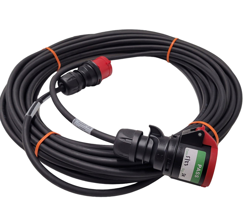 4 Pin CEE Power - Direct Control Cable Extension for use with Electric Chain Hoists in Event Technology with Tested Sticker