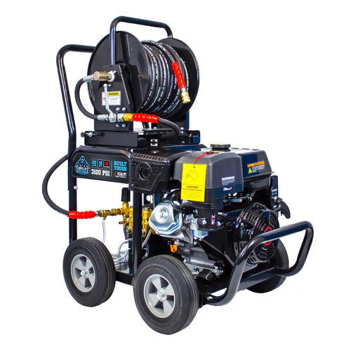 Kiam GORILLA POWER® 3600PSI 15LPM 13HP Petrol Pressure Washer Loncin Engine side view
