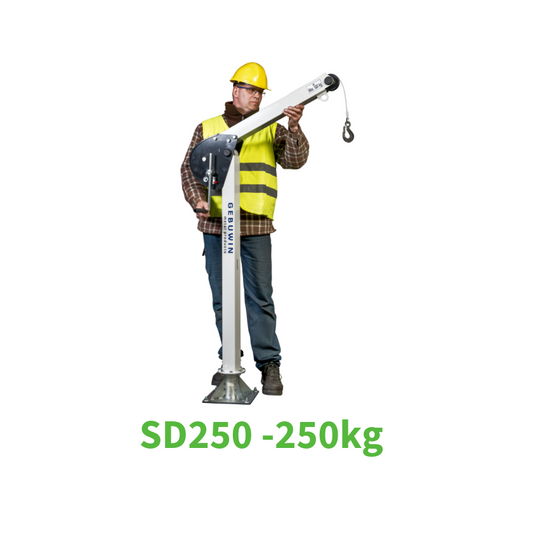 SD250 GR - 250kg Swivel Hoisting Davit (Built in winch with 13 m Cable)