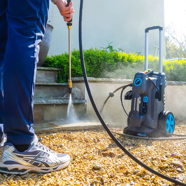 Gorilla Power GP8 - Semi-Professional Electric Pressure Washer - in operation cleaning a patio