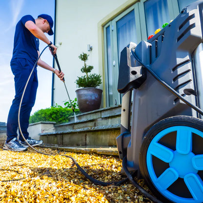 Gorilla Power GP8 - Semi-Professional Electric Pressure Washer - in operation cleaning a patio 2