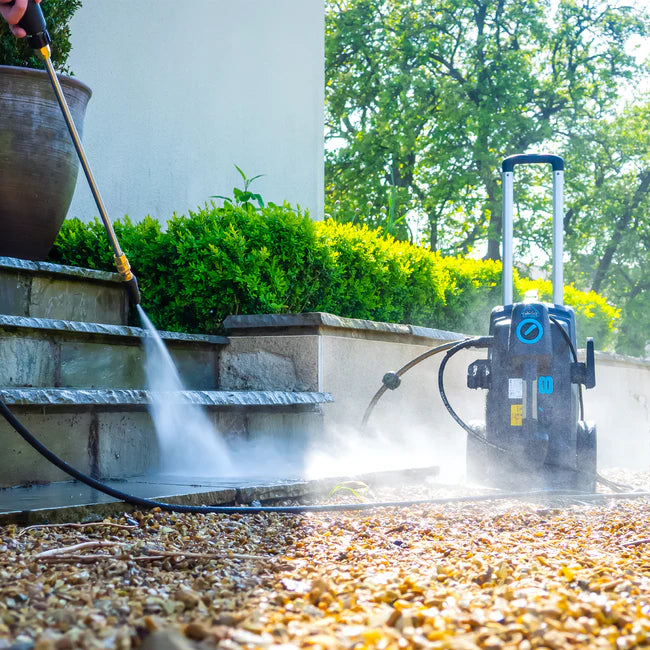 Gorilla Power GP8 - Semi-Professional Electric Pressure Washer - in operation cleaning a patio 3