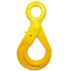  Grade 80 Clevis Eye Auto Lock Hook - Yellow Finish