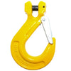 Grade 80 Clevis Sling Hook with Safety Catch - Yellow Finish from RiggingUK