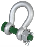 Green Pin Grade 6 Bow Shackle with Fixed Nut Safety Pin