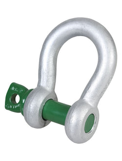  Green Pin Grade 6 Bow Shackles with Screw Collar Pin