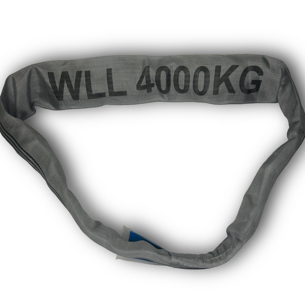 4.0t / 4,000kg WLL Polyester Grey Roundsling - Made in the UK