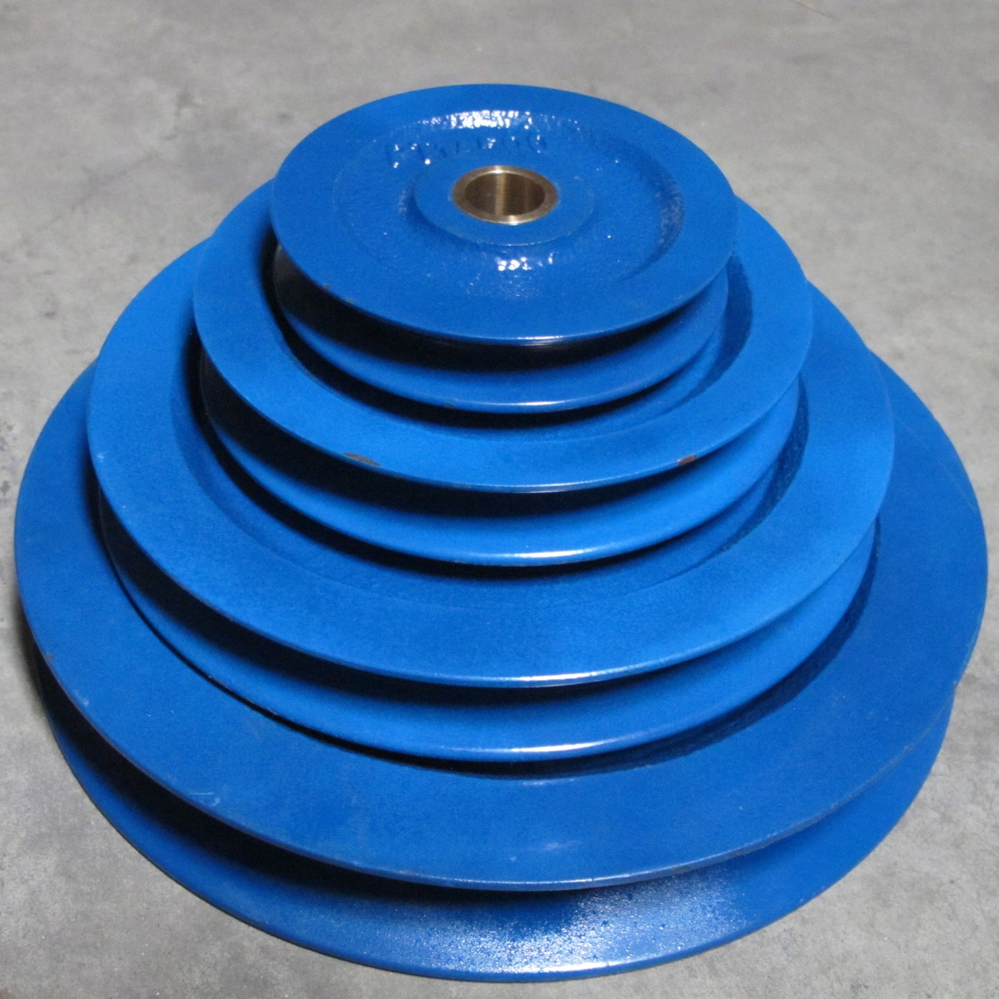 Blue Pulley Type 1A (PT1A) - Cast Iron Pulley with Bronze Bush for Wire or Fibre Rope