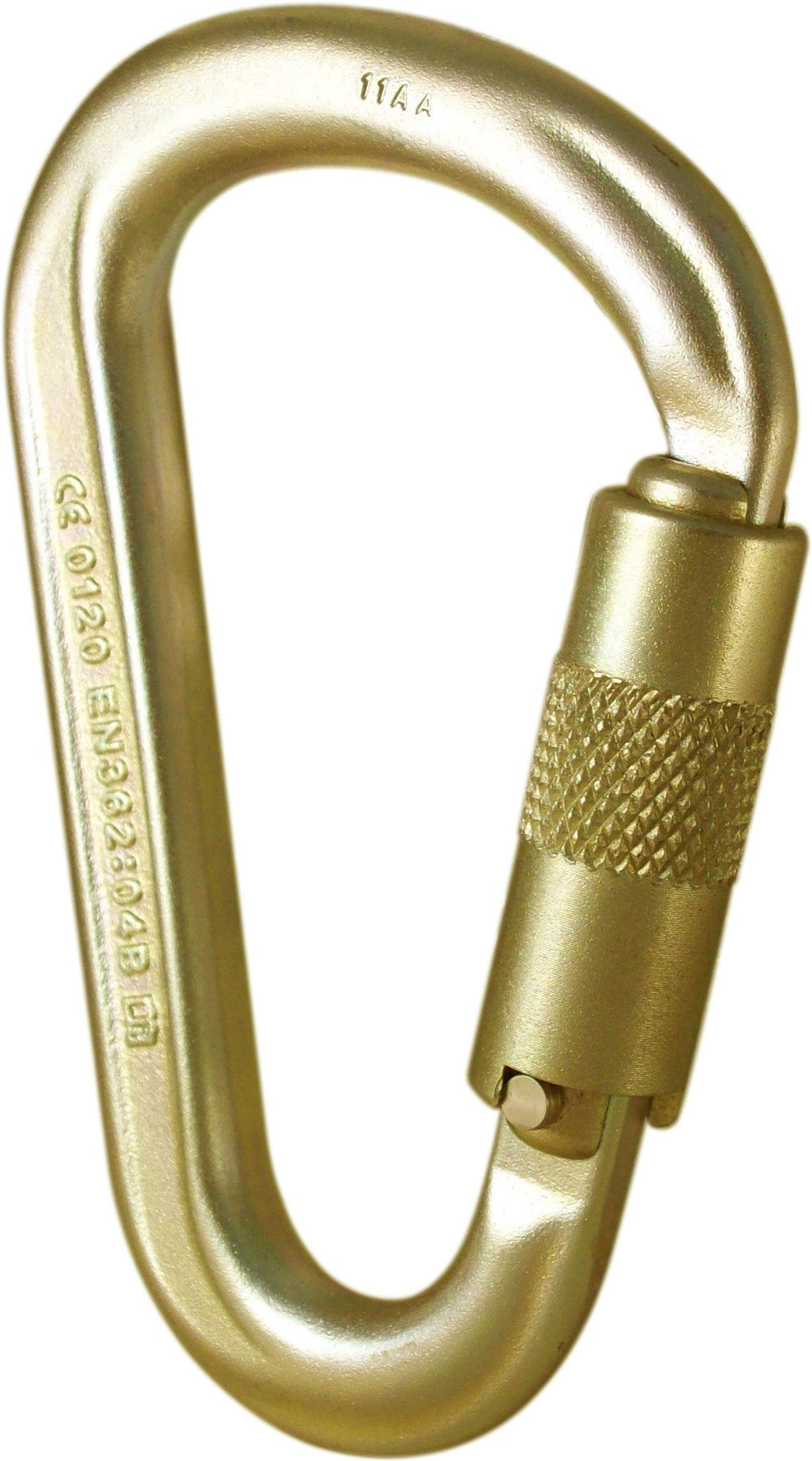 ISC HMS Quadlock (4-way) Steel Karabiner - MBS 50kN - Zinc Plated from RiggingUK