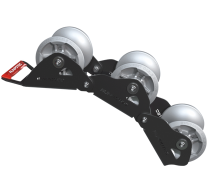 The Runpotec cable guide roller - chain can be used for pulling cables gently around corners with the least possible resistance