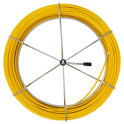 King Cobra 11mm Quick Release Cable Rodder Main Image of rod and wheel only - help solve your cable rodding problems today with this innovative design