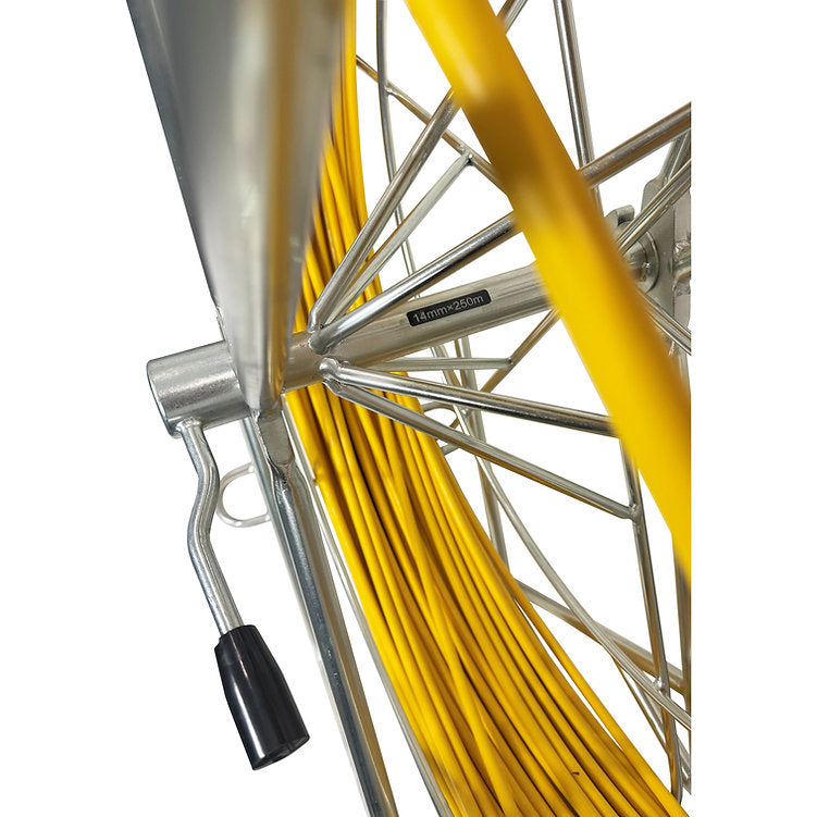 King Cobra 14mm Quick Release Cable Duct Rodder Close up of handle