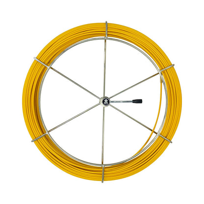 9mm x Quick Release King Cobra Cable Duct Rodder with Rod & Frame - image showing rod and wheel only, solve your cable rodding problems today with this innovative tool