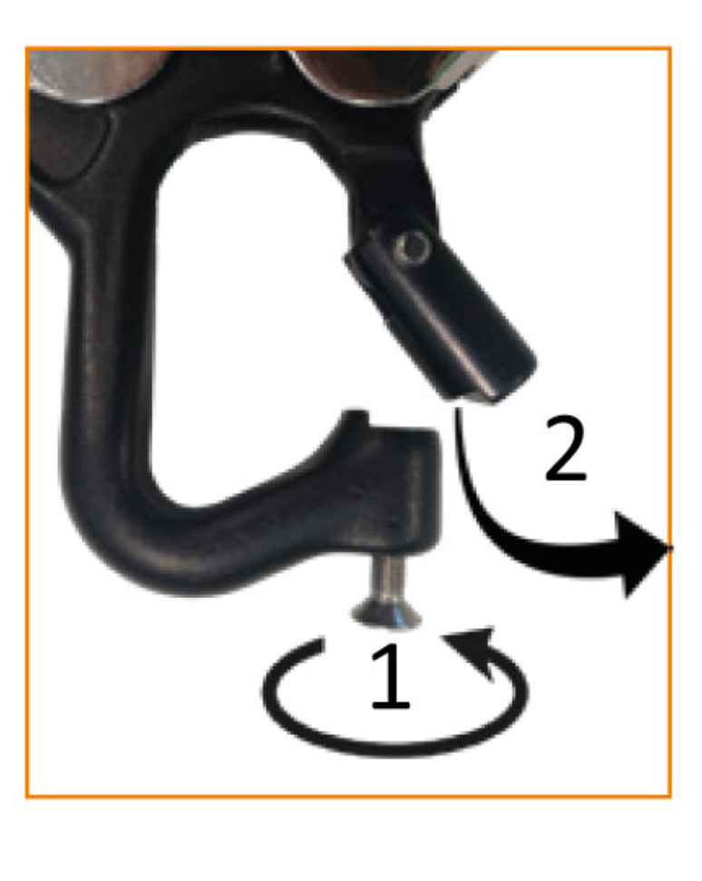 Kratos - Aluminium Double Action Pin Opening Eye Scaffold Hook Locking Mechanism from RiggingUK