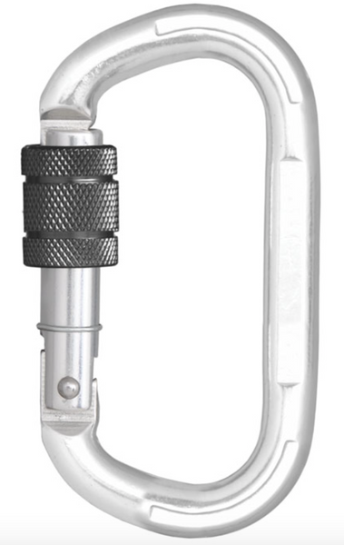 Kratos - Aluminium Keylock Screw Locking Karabiner from RiggingUK