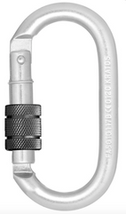 Kratos - Steel Keylock Screw Locking Karabiner - MBS 23kN - Gate Opening 15mm